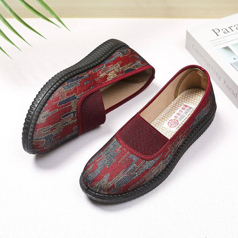 爆品北京布鞋女鞋奶奶防滑中老年妈妈春秋舒适老人软底老太太透气