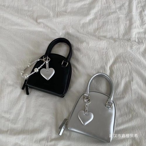 爆品斜挎陈韩国小众设计女包新款可爱手提贝壳包单肩手提包风