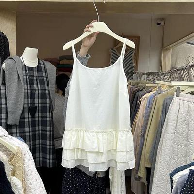 叠穿内搭吊带背心蛋糕裙纯欲辣妹