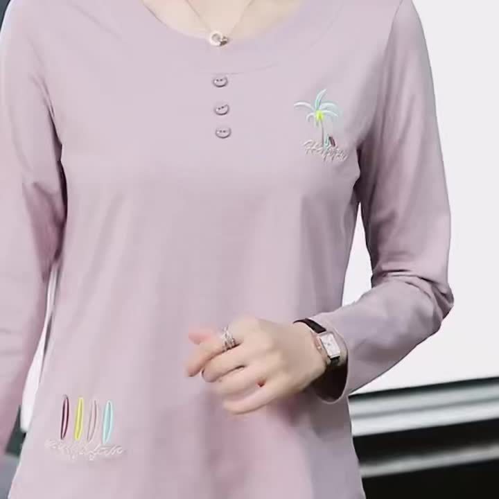 单/两件春秋季T恤新款长