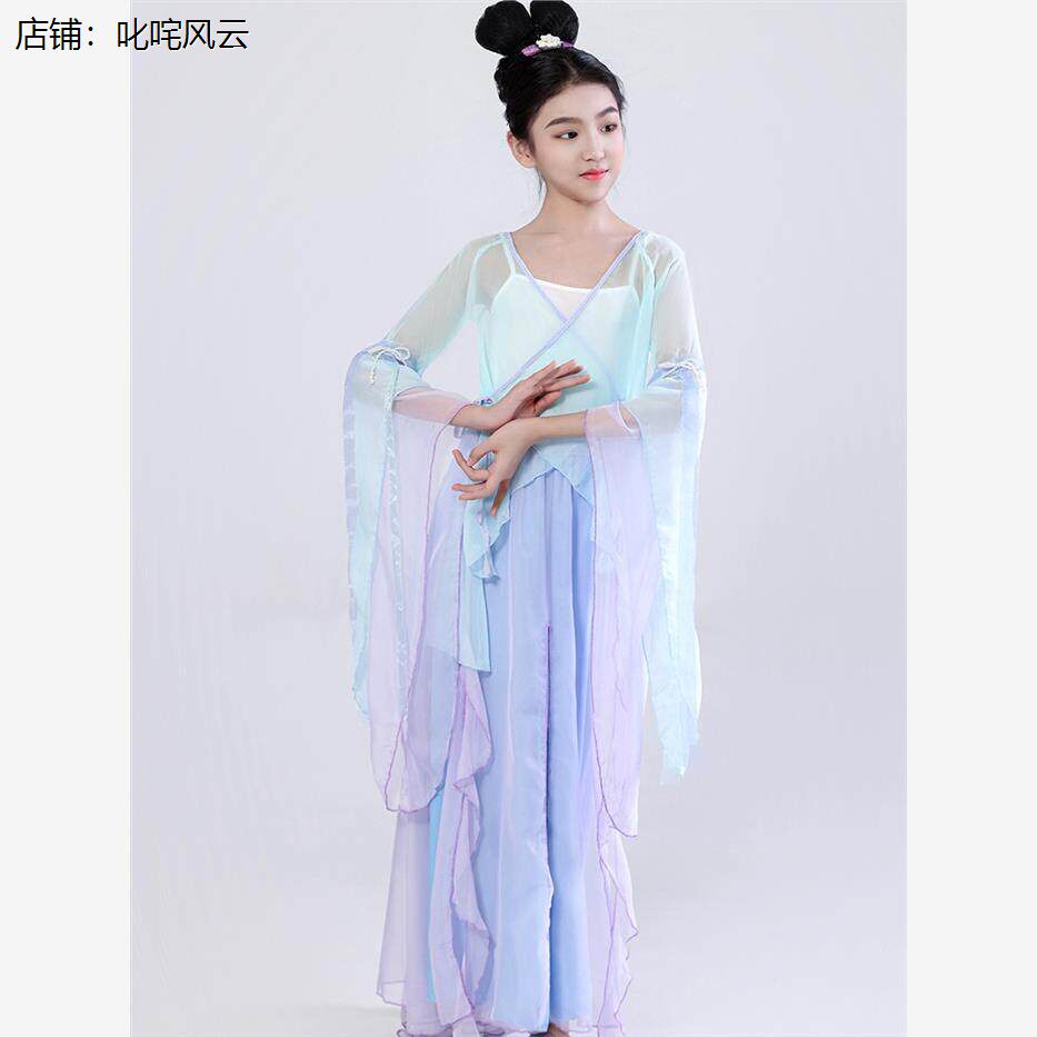 女童古典舞蹈演出服中国