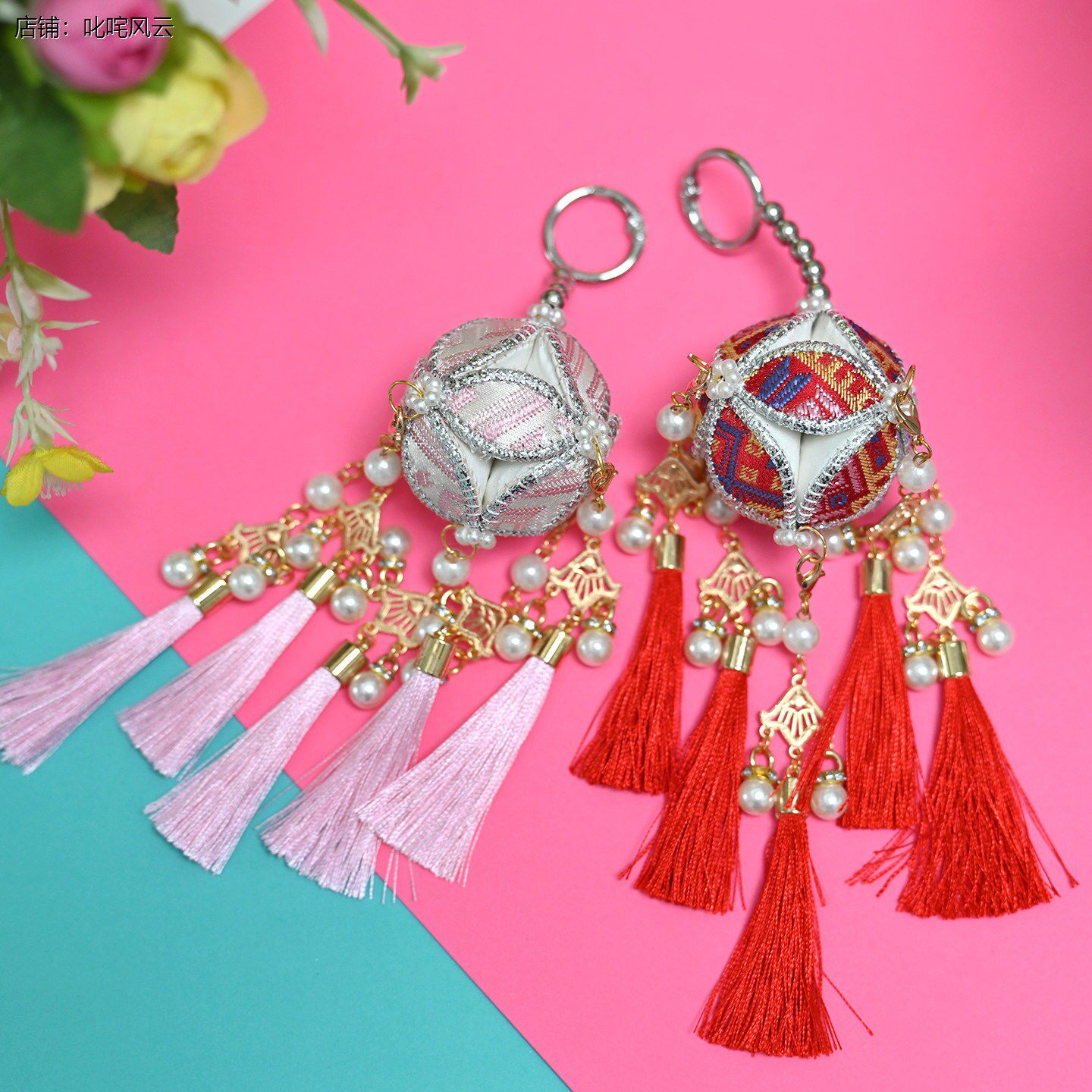 广西三月三绣球壮族文创壮锦手工艺品3月3民族礼品包挂饰品小礼物