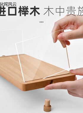 亚格力展示架木质桌面阶