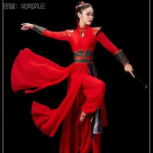 打鼓服女喜庆威风锣鼓舞