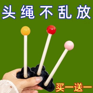 壁挂首饰发饰发夹皮筋头绳挂钩 卫生间发圈发箍发绳收纳架墙上新款