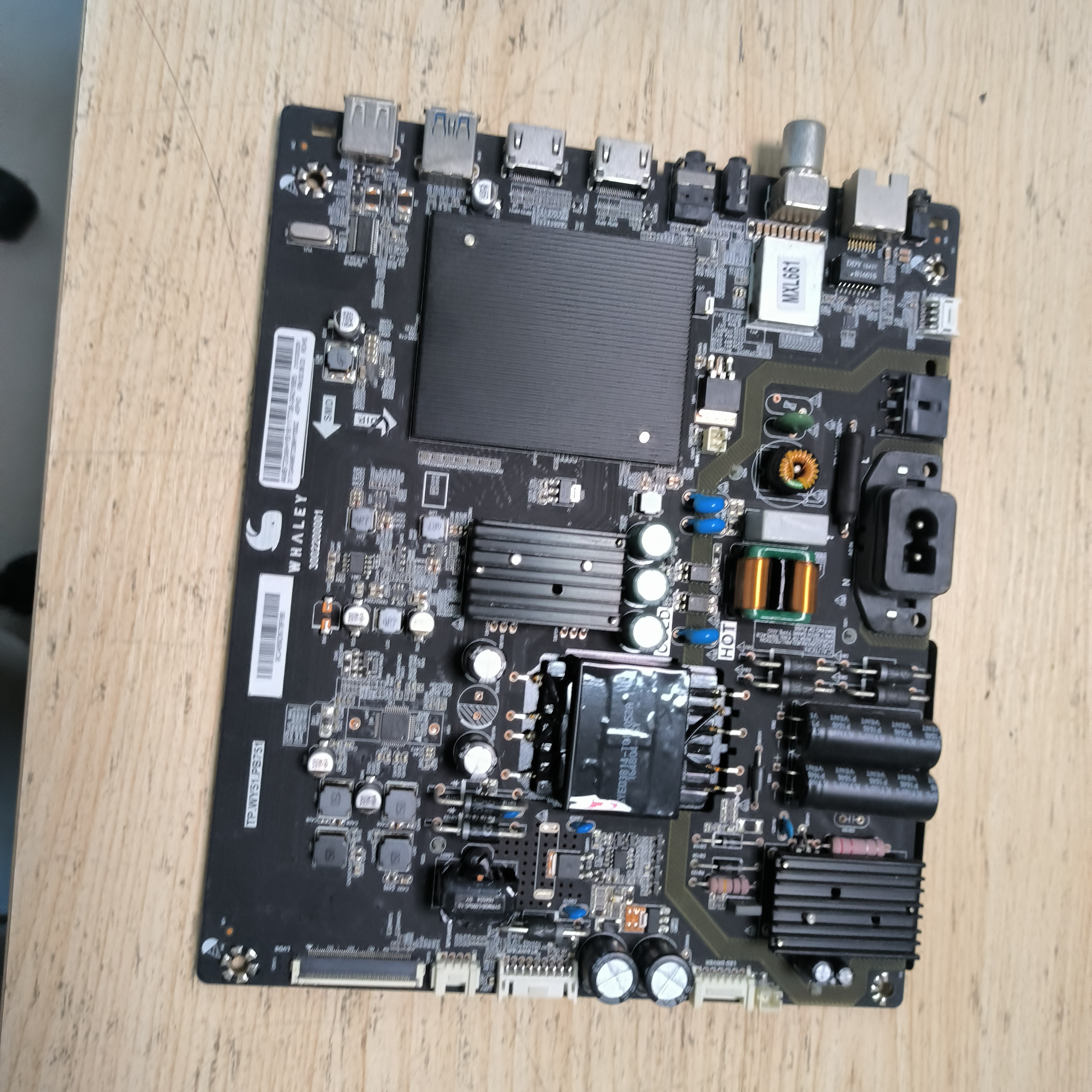 原装拆机微鲸 LED75AD360主板TP.WY51.PB751 配屏ST5461D07-7