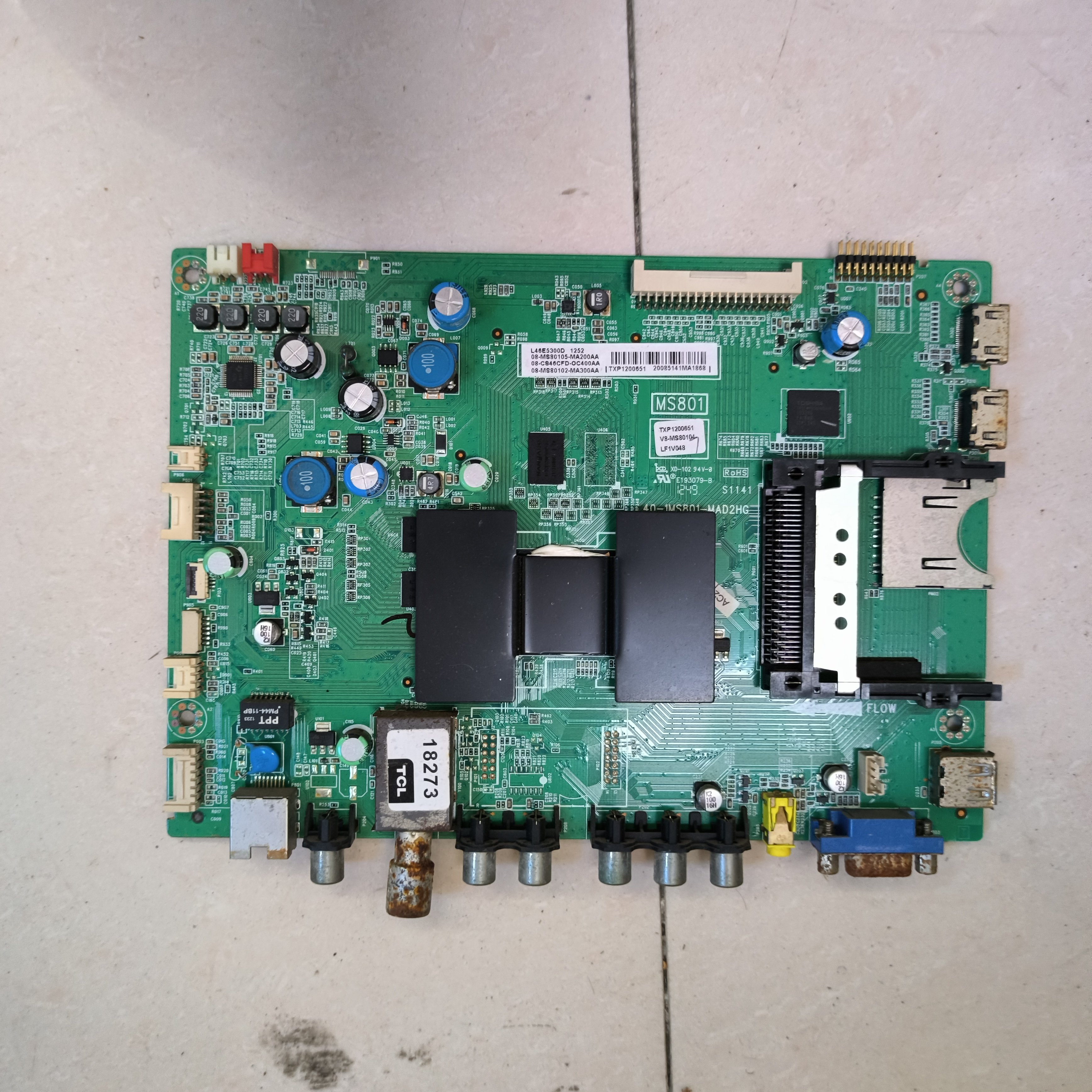 原装TCL L46E5300D液晶电视主板40-1MS801-MAD2HG屏LVF460NEAL