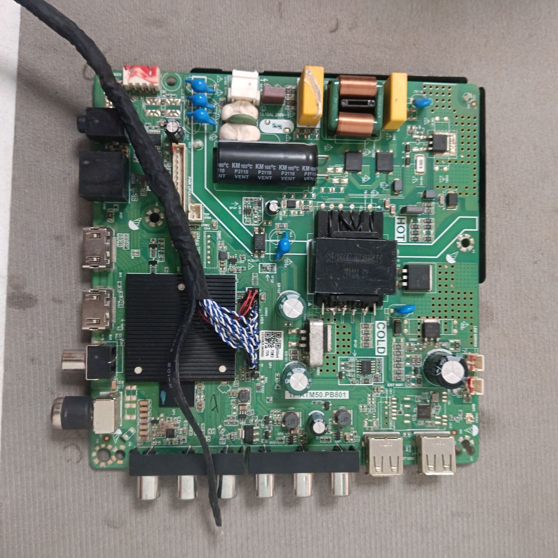 原装 JVC LT-65MCS780电视主板MSA6380-ZC01-01屏ST6451D02-F