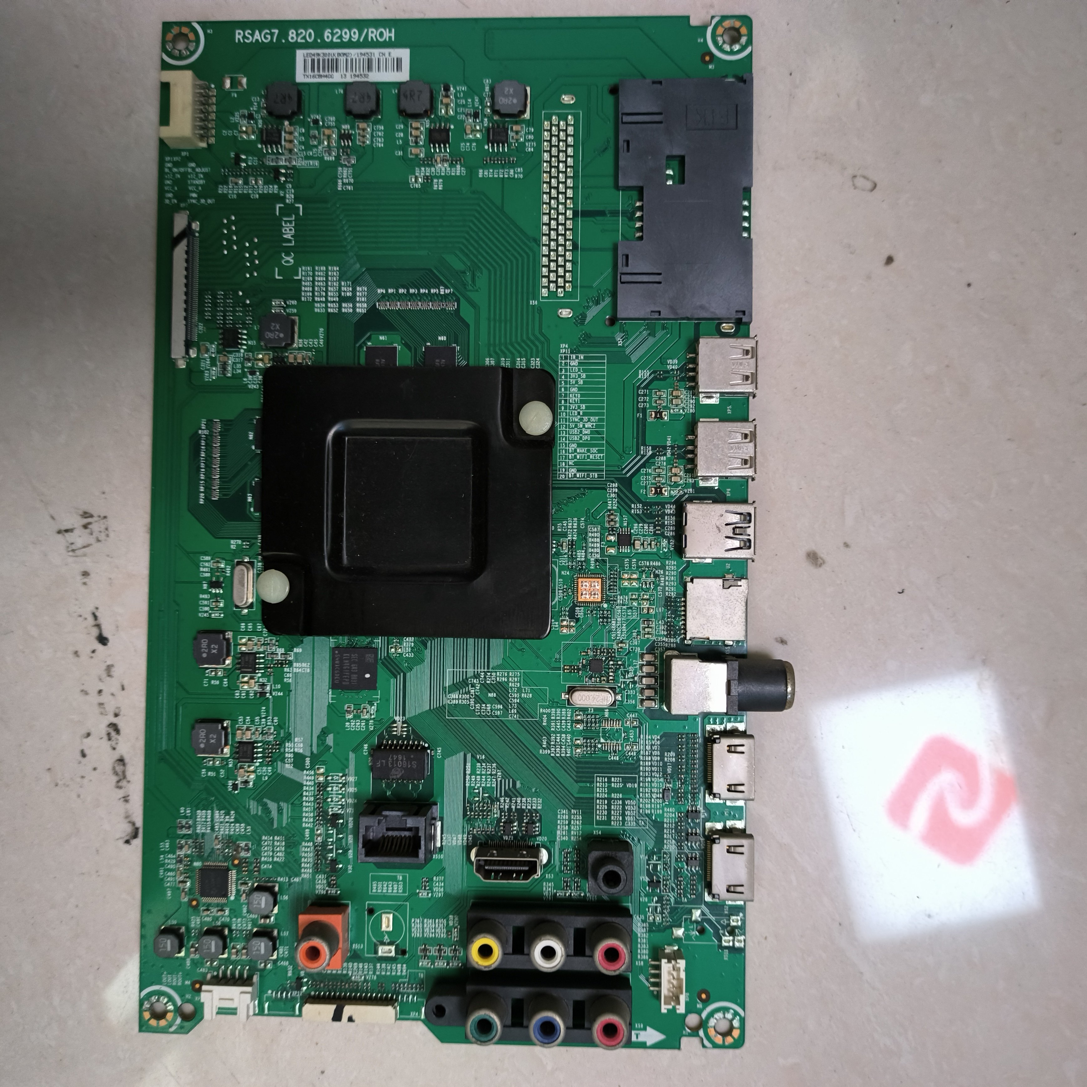 原装海信LED49K300U主板RSAG7.820.6299屏HD490DU-E31