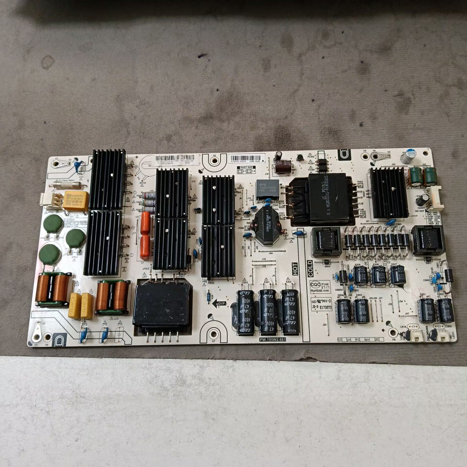 原装夏普 LCD-60SU475A 电源板 PW.195W2.681