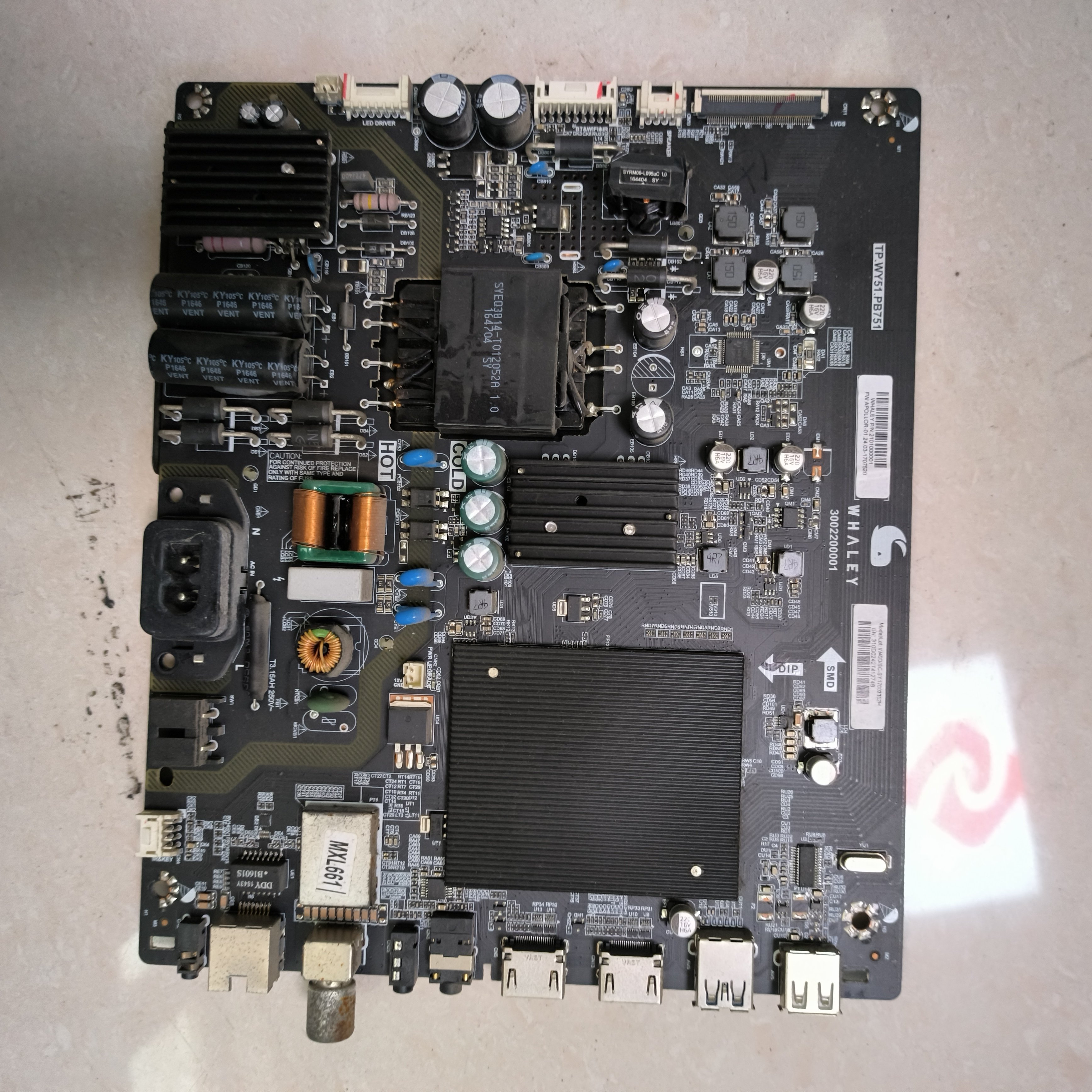 微鲸 W40F 主板TP.WY51.PB751屏W40F(JSD0)B1
