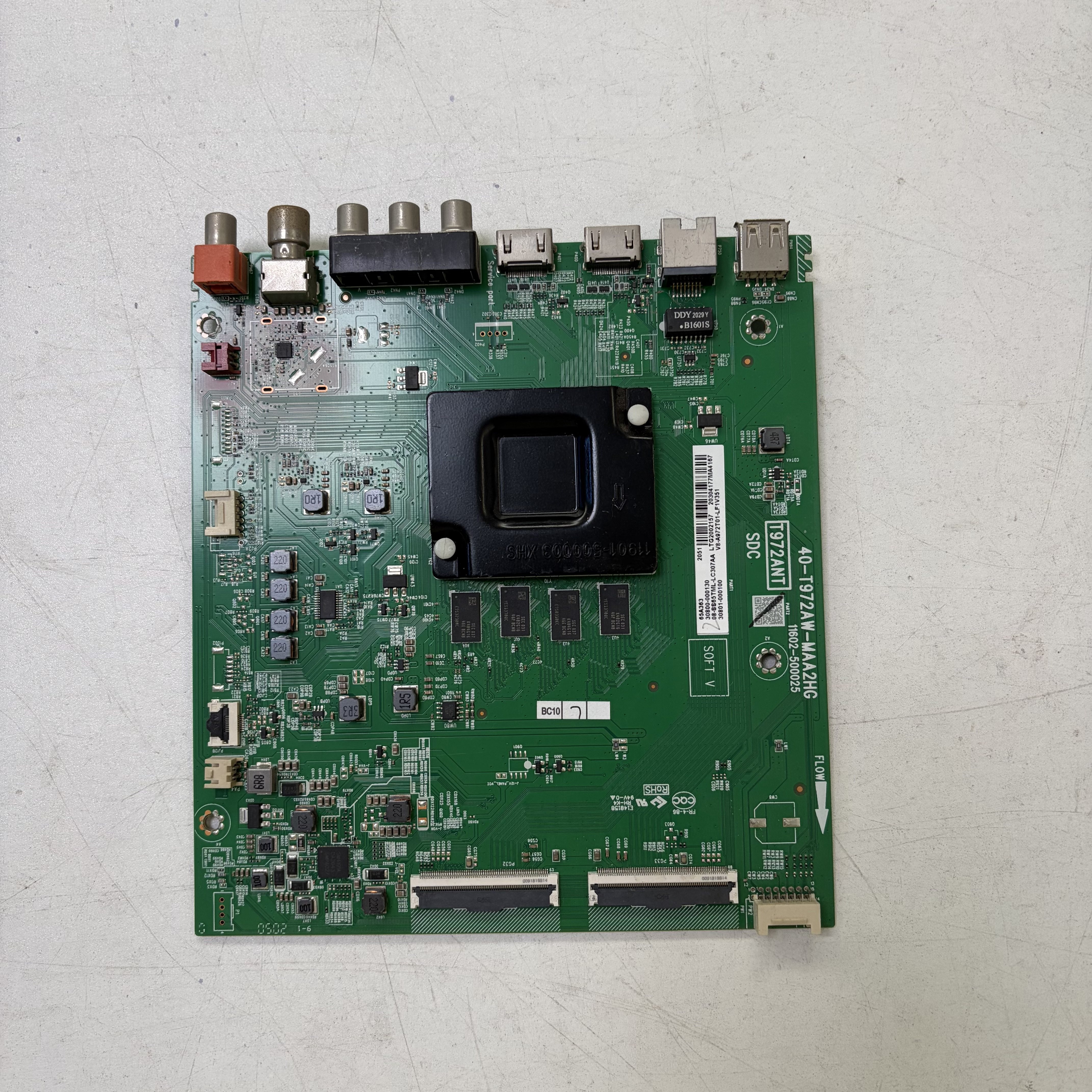 注意接口 TCL 65A363 主板 40-T972AW-MAA2HG屏LVU650NDEL SS9W00