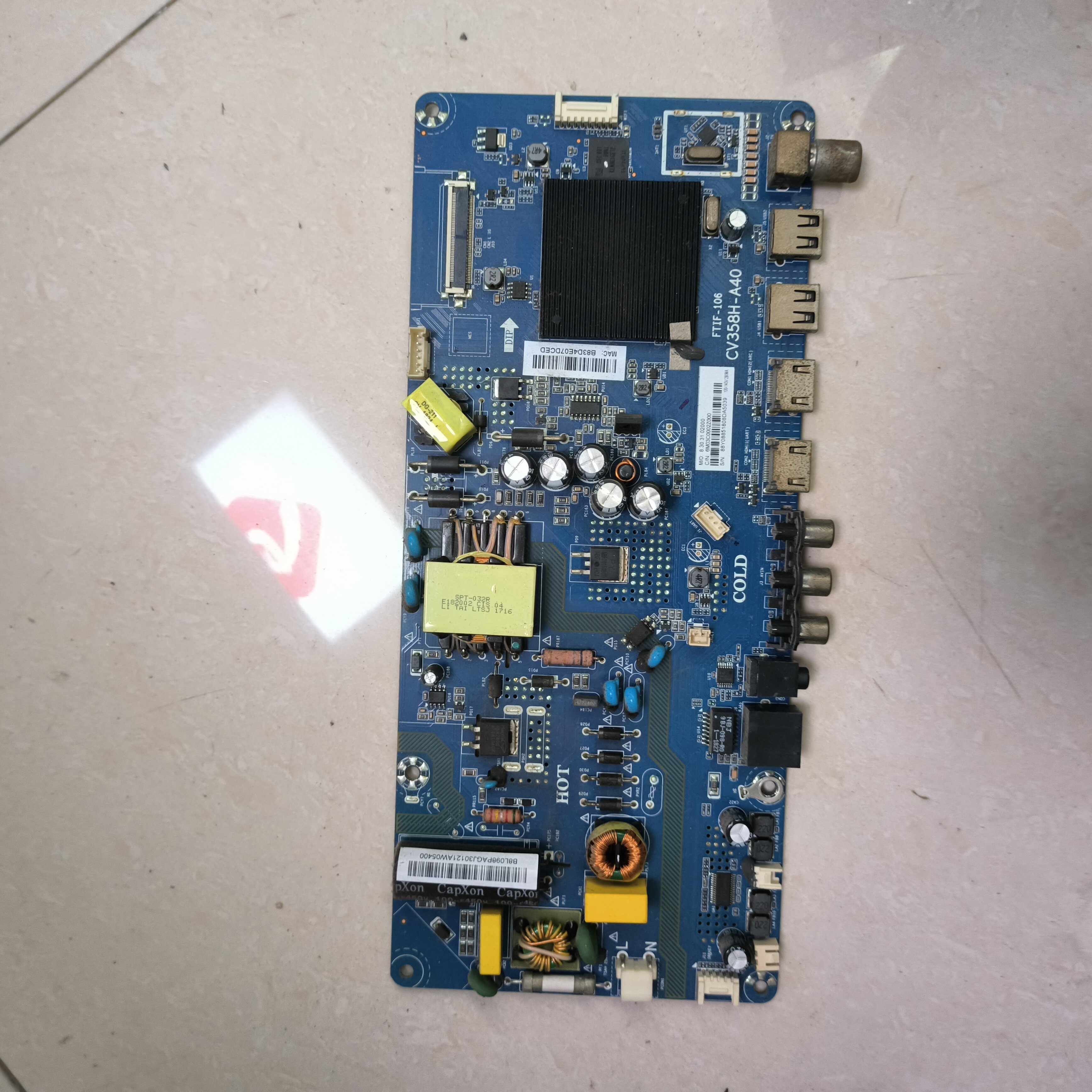 原装夏普XLED-40SF480A电视主板CV358H-A40 屏V400HJ9-D03
