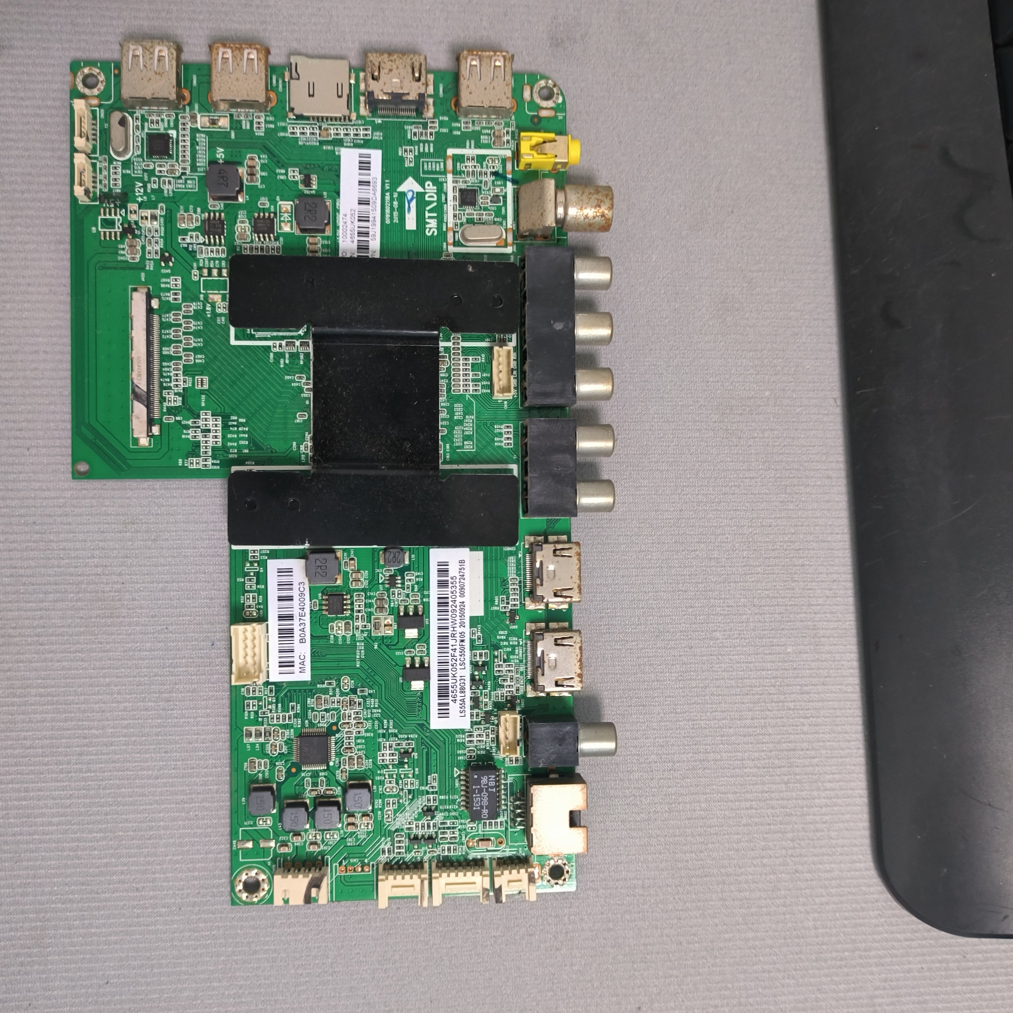 原装海尔 LS55AL88G31液晶电视主板0091802118A屏LSC550FN05