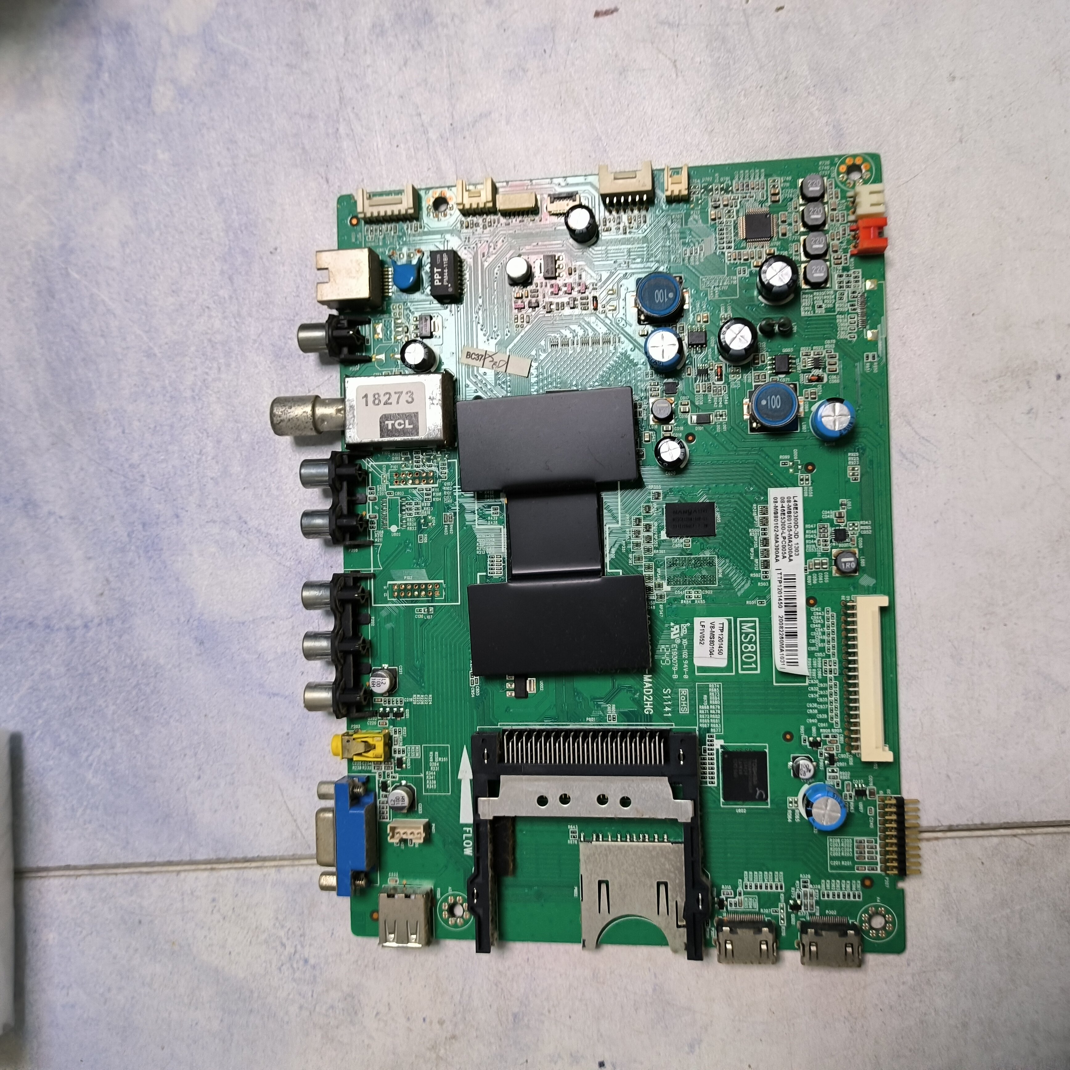 TCL L46E5300D主板40-1MS801-MAD2HG配屏LVF460NEAL