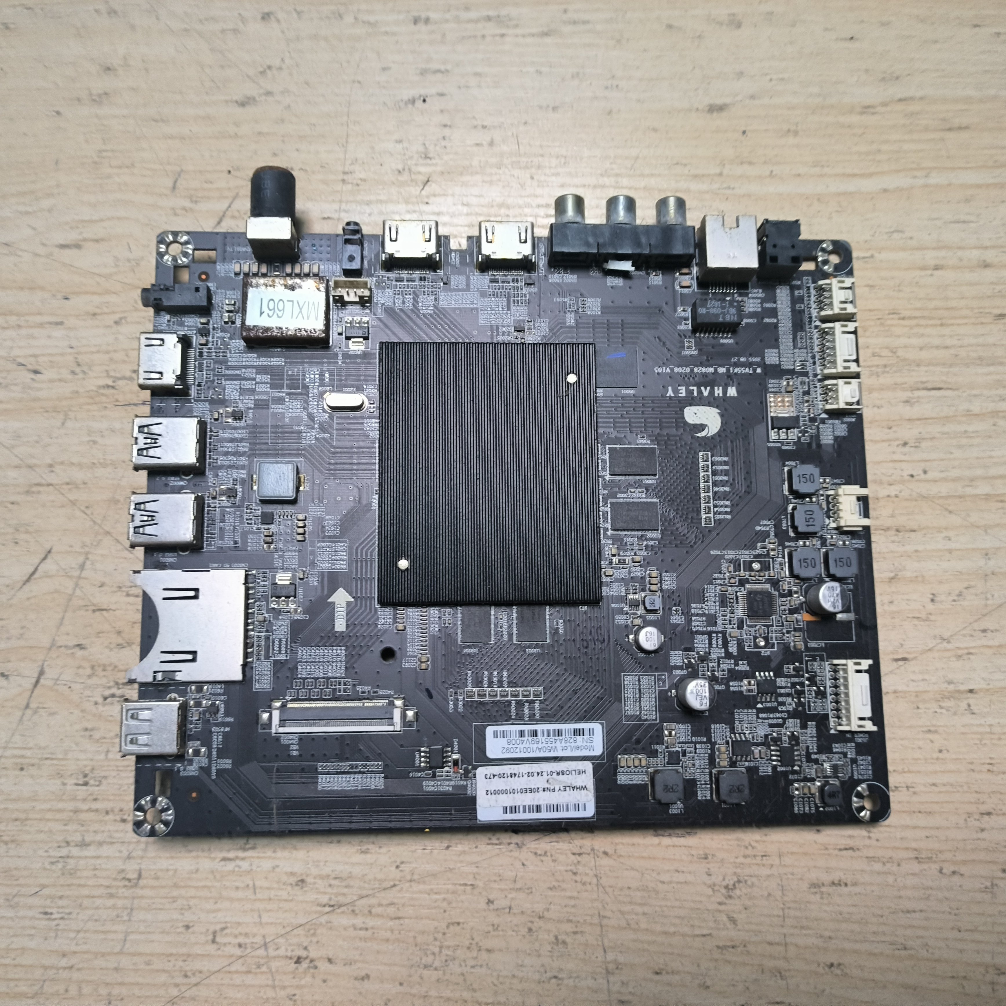 原装微鲸55G350主板W-TV55K1-MB-M0828-0208-V105屏W55UKPD1 C2