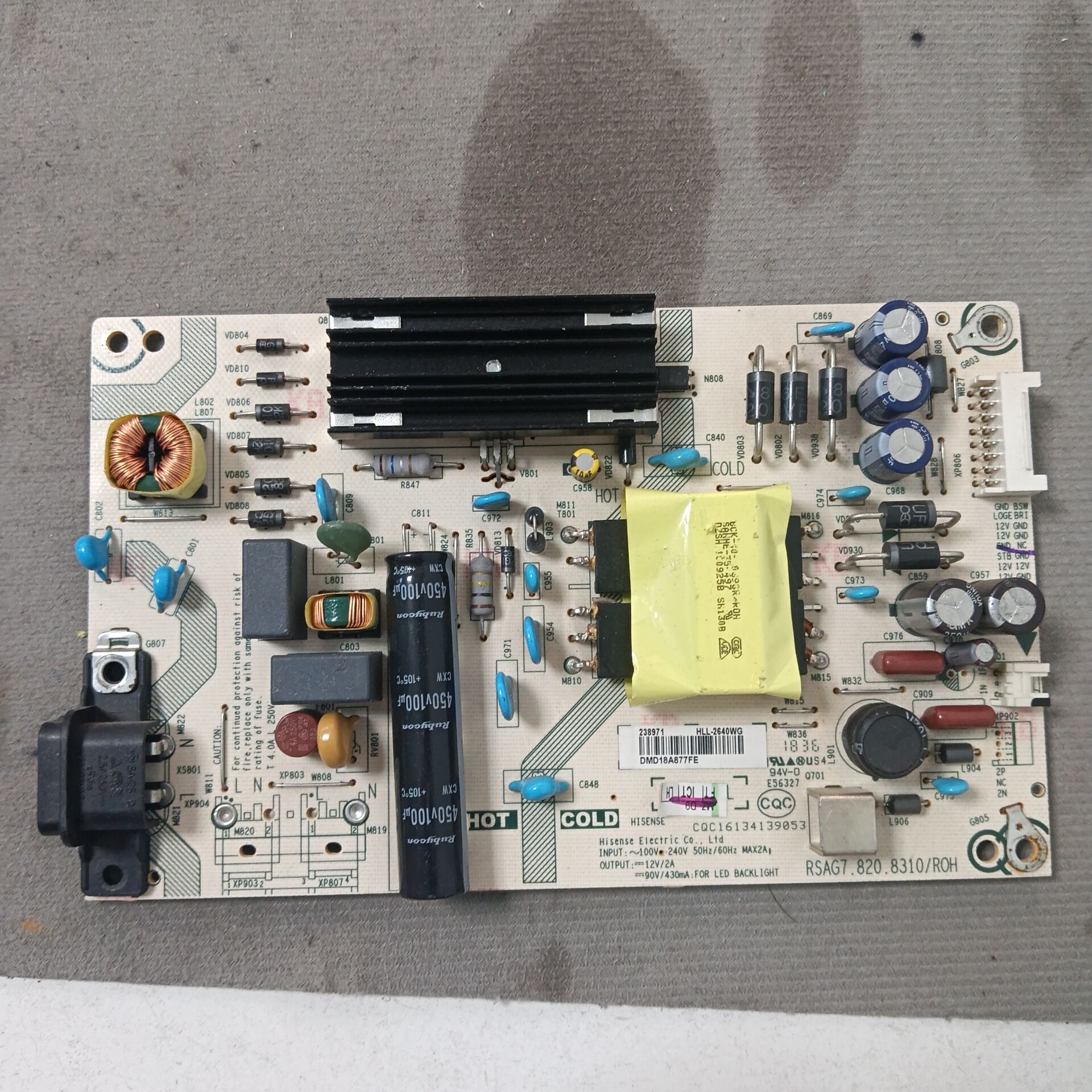 海信H43E3A HZ43A55 HZ43A51电源板RSAG7.820.8310