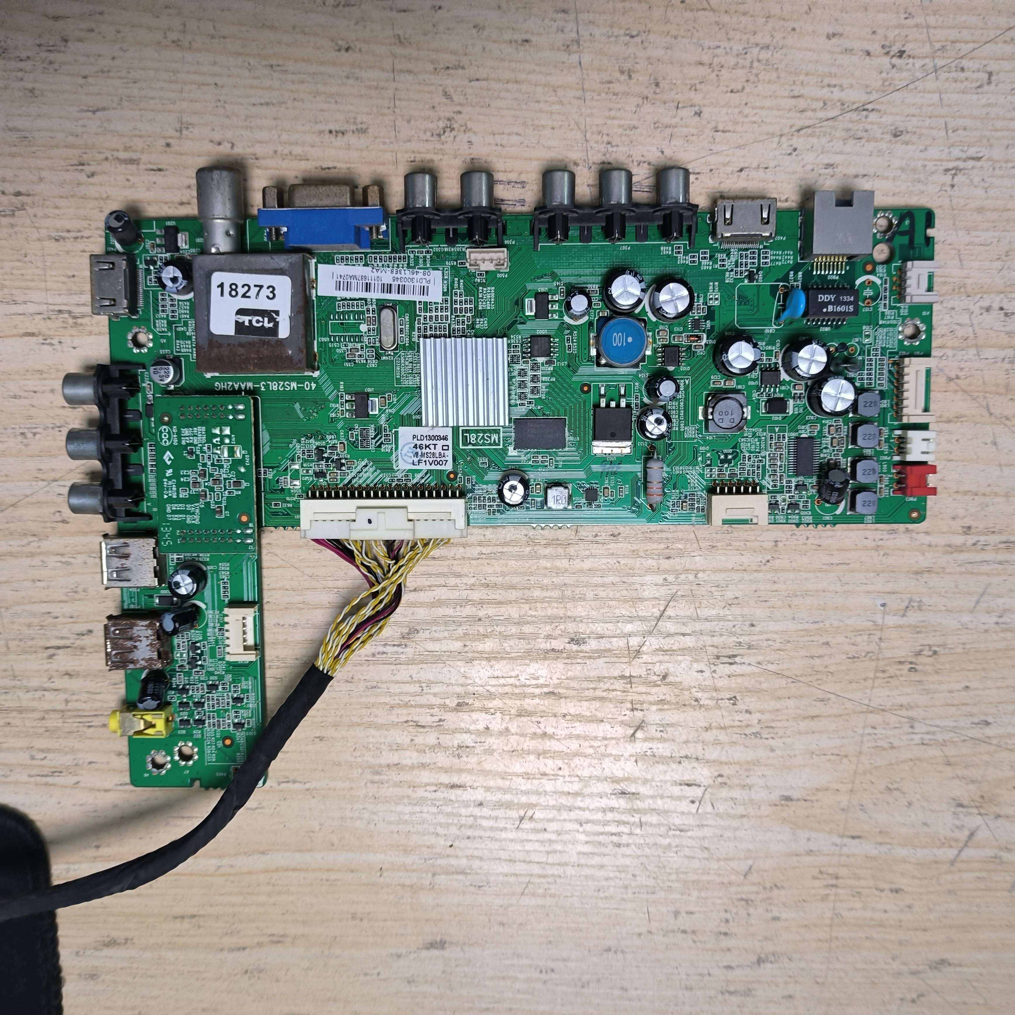 原装东芝46L1305C主板40-MS28L3-MAA2HG屏LVF460SSDM