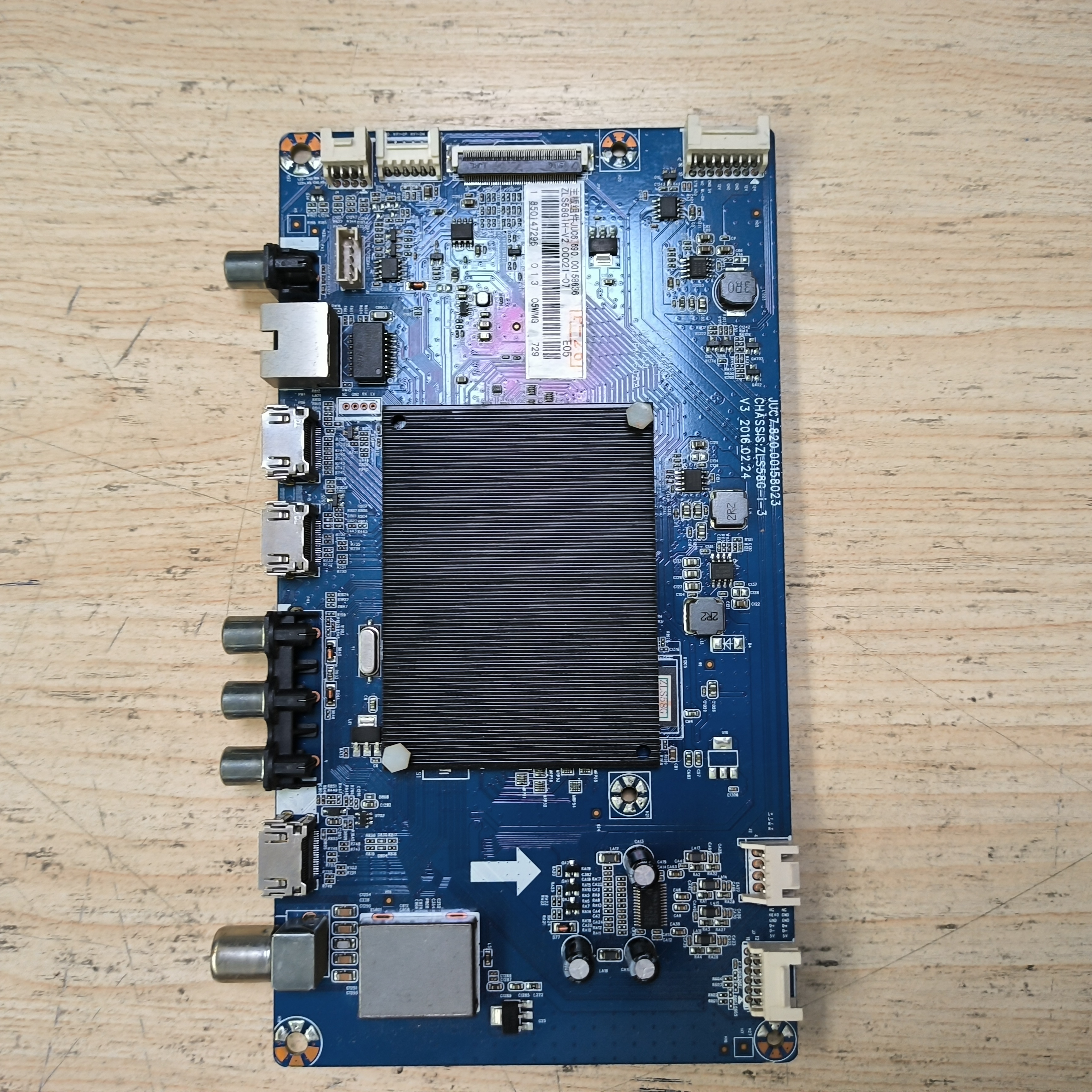 原装长虹55G6主板JUC7.820.00158023配屏C550U15-E7-S