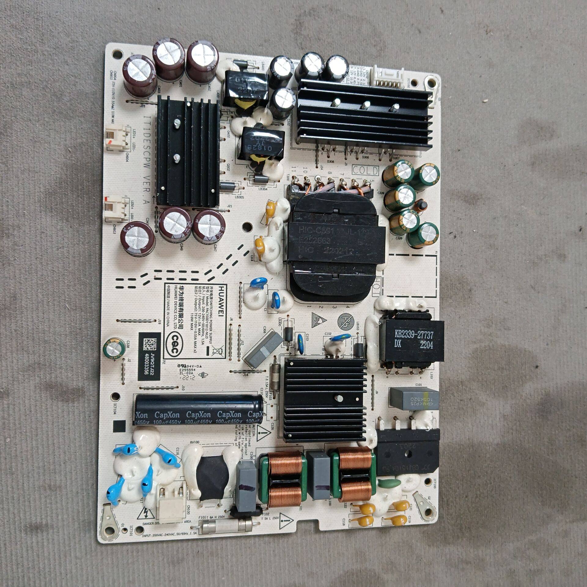 华为HD65DESA电源板PAC150D11012-NLD IT1DESCPW