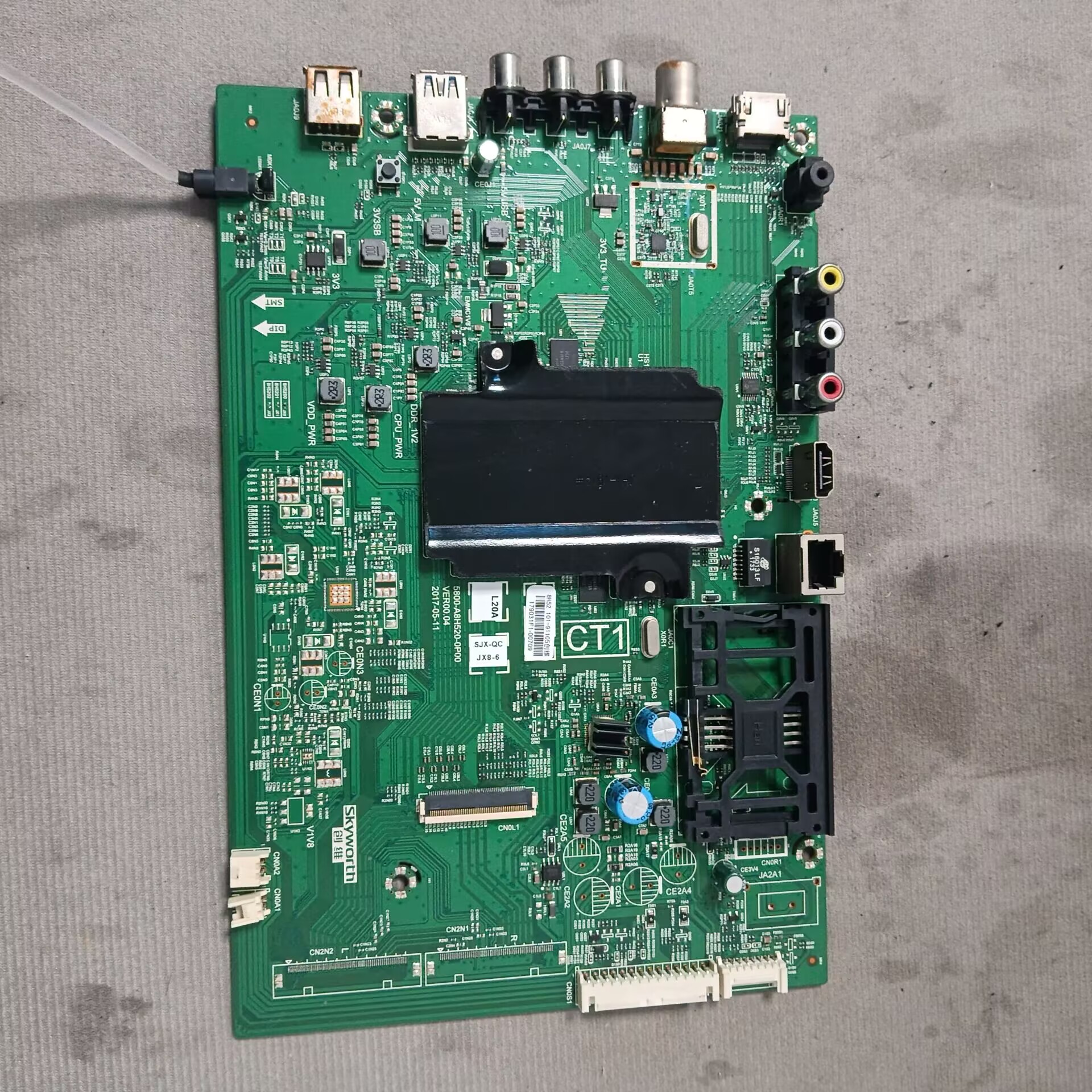 创维55G6B电视主板5800-A8H520-0P00屏SDL550WY  QD0-203