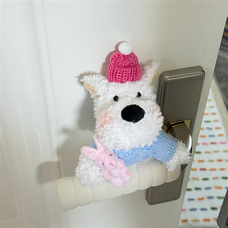 防静电门把套可爱小狗门把