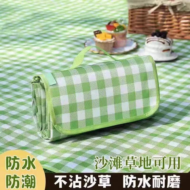野餐垫防水加厚加大无纺布户外防潮垫便携春游地垫露营布垫子