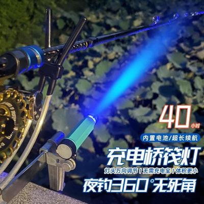 桥筏灯夜钓竿稍灯充电筏钓