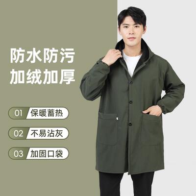 加绒罩衣男2025新款工作服