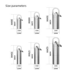纯钛药盒便携随身携带小药盒钛合金遮光密闭药瓶硝酸甘油钥匙扣