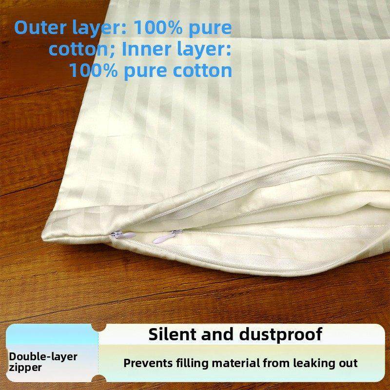 枕芯内胆套双层全纯棉荞麦壳茶叶枕套中药枕头套不漏渣