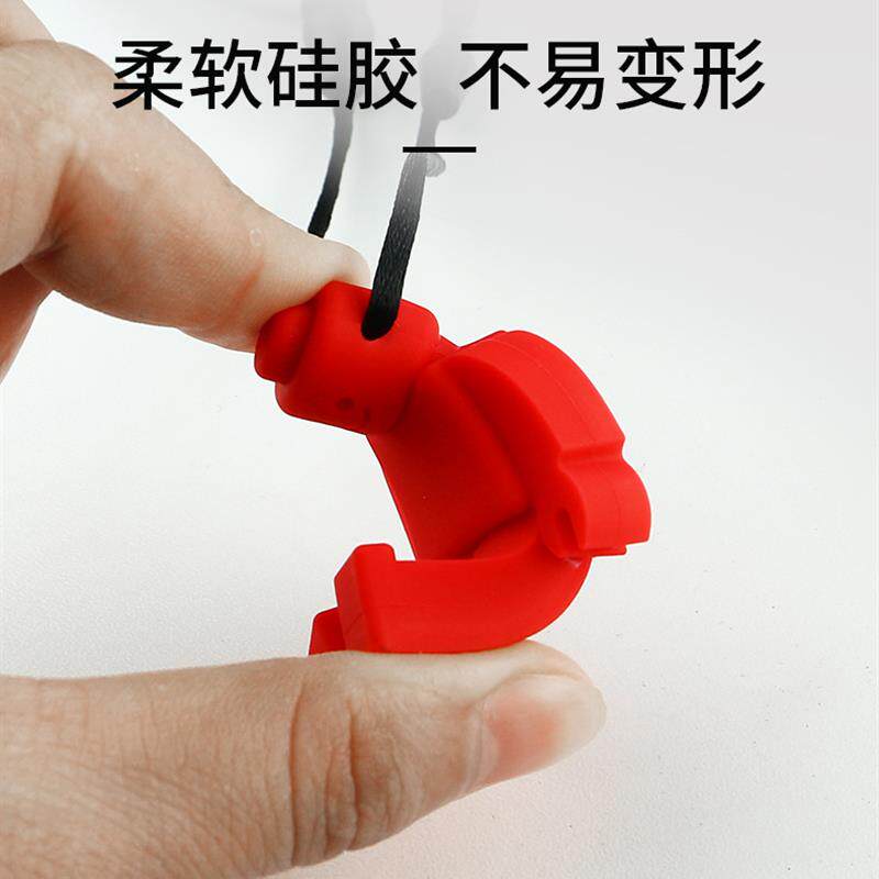 儿童咬胶硅胶机器人磨牙棒口肌训练牙胶咀嚼项链正畸感统牙胶玩具
