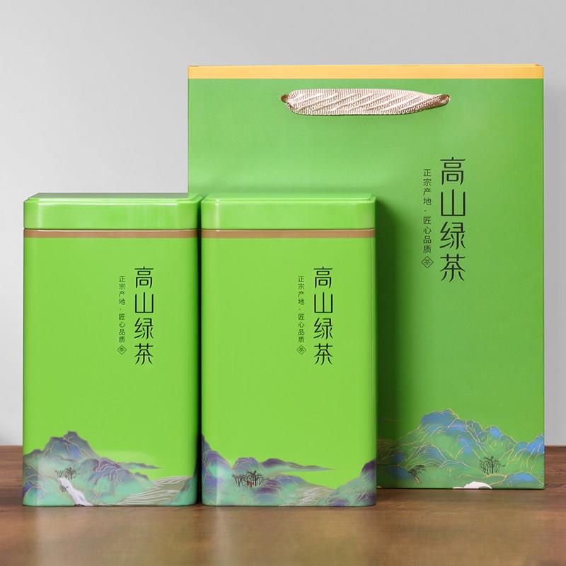 茶叶罐铁罐家用通用密封罐毛尖云雾龙井高山绿茶宝洪茶空盒定制图片