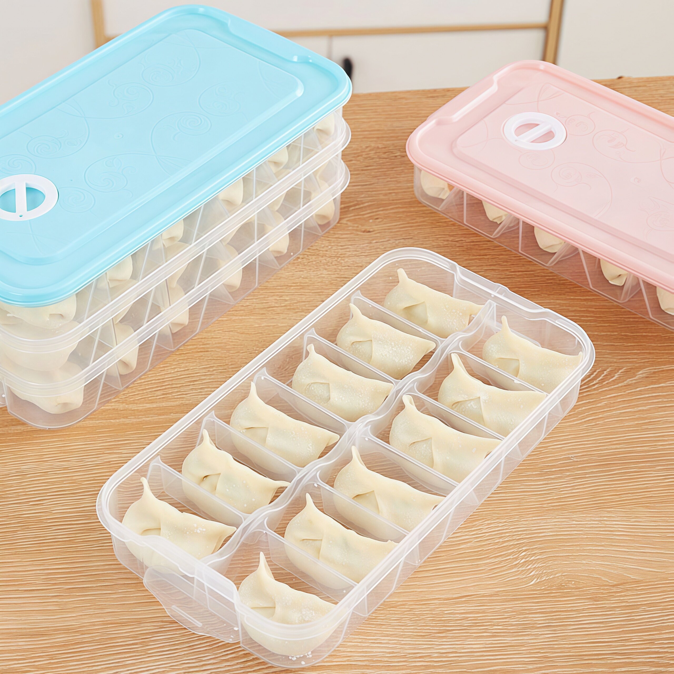 饺子收纳盒冰箱用食品级盒分格