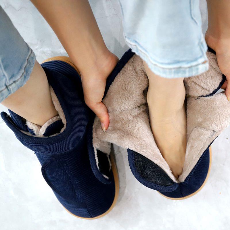 冬季老人棉鞋脚肿脚加宽胖