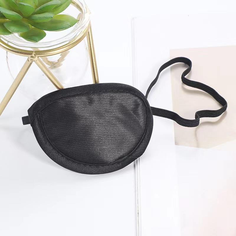 眼罩弱视遮光黑色滑面小号