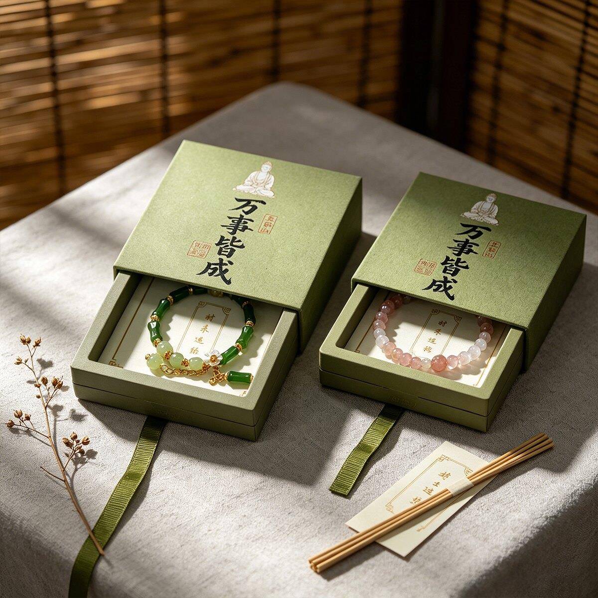 首饰包装盒新款国风盒手串手链珠宝高档抽拉盒精致可定制送人饰品