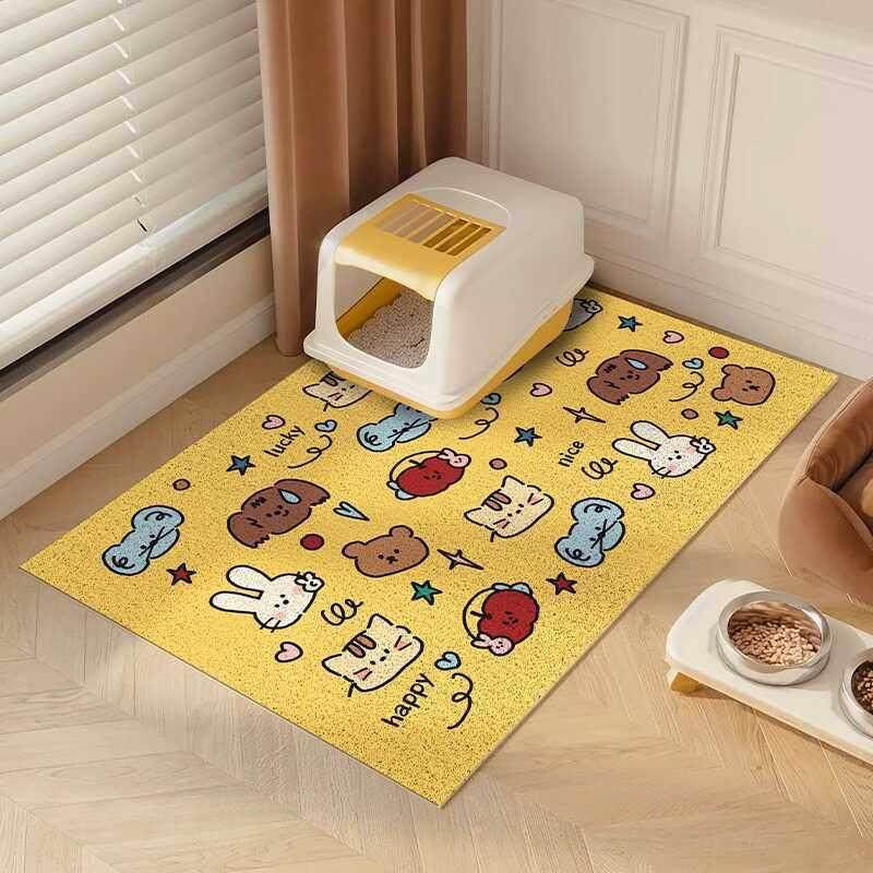 猫砂盆防外溅垫卡通垫子丝圈防带出宠物防控号垫新款砂地24超大,宠物/宠物食品及用品,猫狗垫子,淘宝优惠券,粉丝福利购,淘宝优惠卷