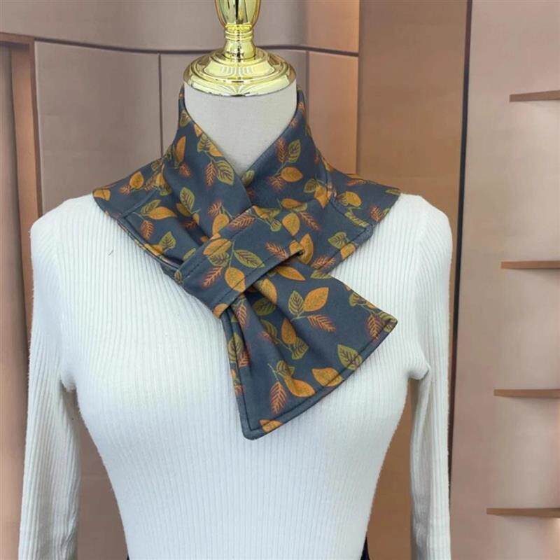 新款德绒带兜护颈围脖女冬