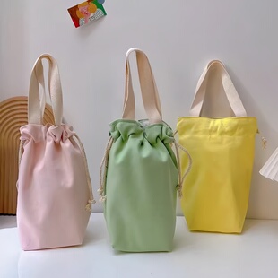 日本焖烧杯保护套手提袋保温杯套通用便携雨伞收纳袋出门装杂物小