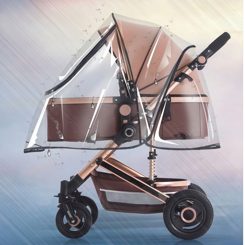 儿童推车挡风罩婴儿车宝宝冬天防寒保暖外出防护疫情飞沫通用雨衣