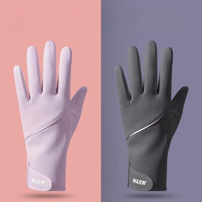 骑电动车防风手套保暖冬加