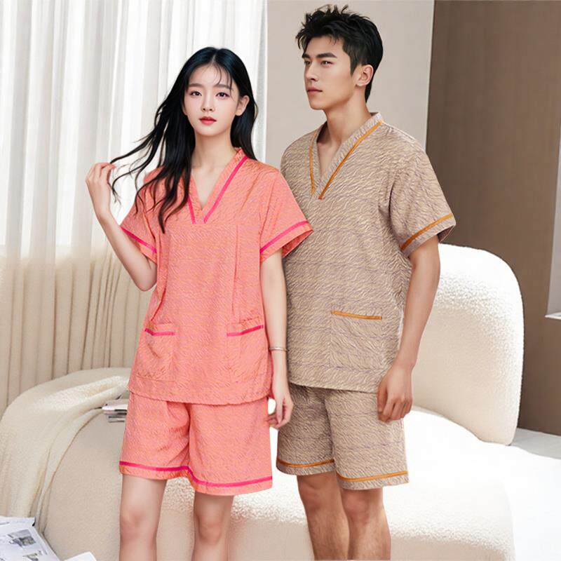 洗浴汗蒸服2025新款纯棉女