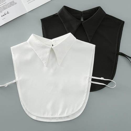 假领子女纯棉百搭尖领韩版