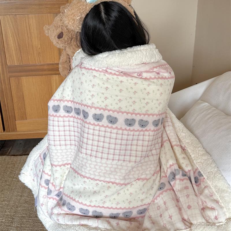 单人毛毯梨梦少女心费尔岛