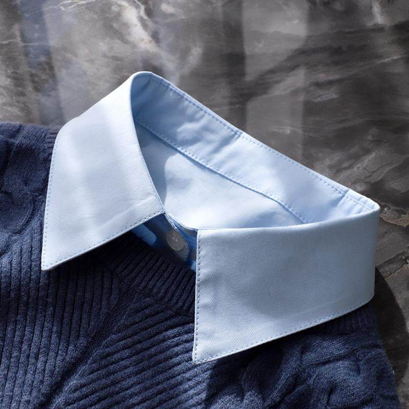 衬衫假领子女白色衬衣尖领