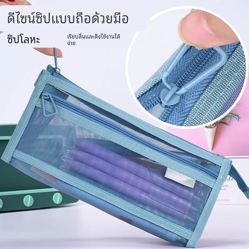 透明笔袋考试专用双层立体