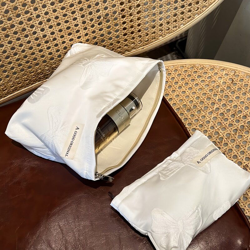 日本随身携带小化妆包旅行大容量帆布高级超火便携随身化妆品洗漱