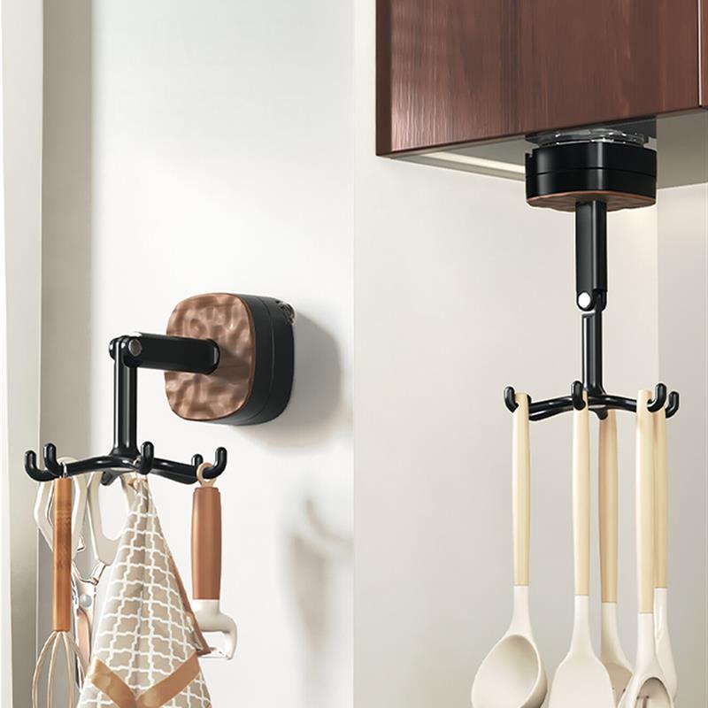 日本六爪旋转挂钩厨房挂钩