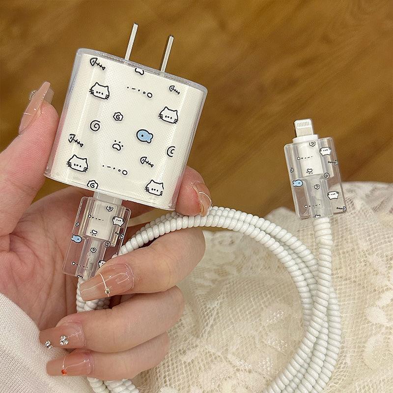 电线保护套防咬苹果充电器